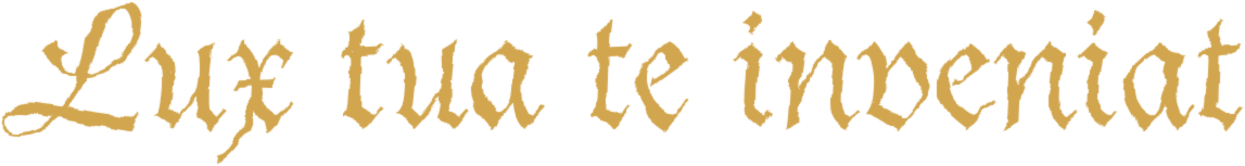 Lux tua te inveniat — sello de Alex D'Angelis